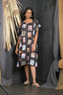 OWO THE LABEL Half Sleeve Multi Print Beach Wear Kaftan (OTL-KFTN-1004)